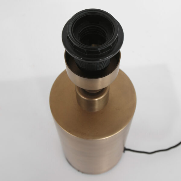 Steinhauer Brass lampenvoet - cilinder - 22 cm hoog - E27 - zonder kap - brons - Afbeelding 8
