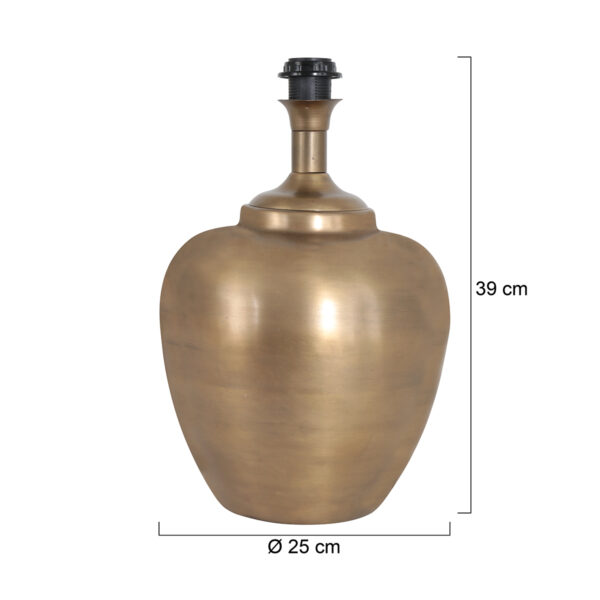 Steinhauer Brass lampenvoet - vaaslamp - 35 cm hoog - E27 - zonder kap - brons - Image 6