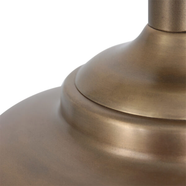Steinhauer Brass tafellamp - vaaslamp - met witte kap - 55 cm hoog - E27 - brons - Image 3