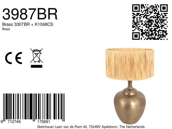 Steinhauer Brass tafellamp – E27 (grote fitting) – Brons - Image 7