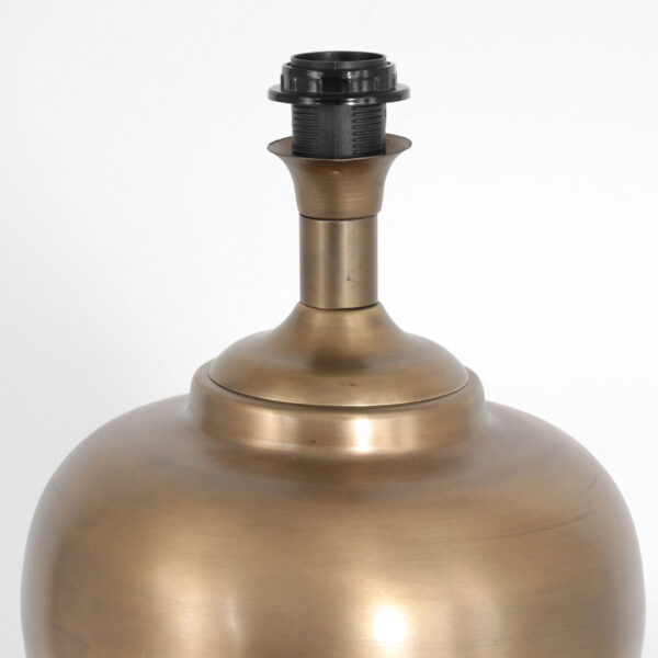 Steinhauer Brass tafellamp - vaaslamp - met witte kap - 55 cm hoog - E27 - brons - Image 7