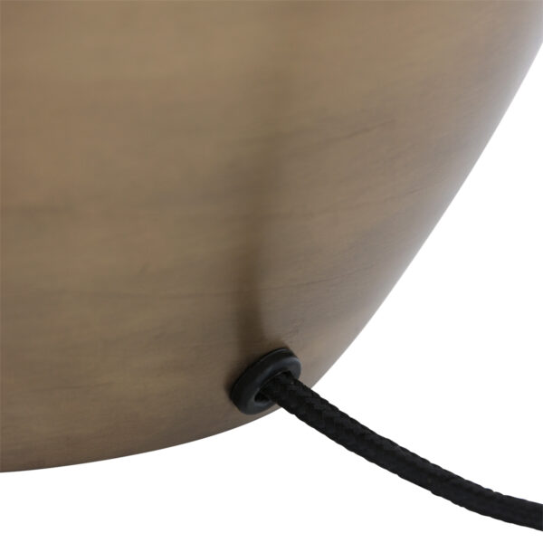 Steinhauer Brass tafellamp - vaaslamp - met witte kap - 55 cm hoog - E27 - brons - Image 9