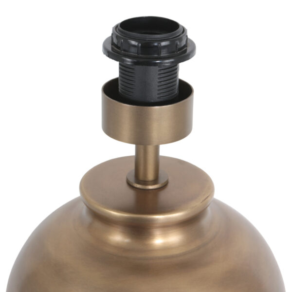 Steinhauer Brass tafellamp - met witte kap - 60 cm hoog - E27 - brons - Image 12