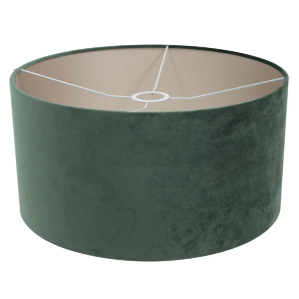Steinhauer Brass tafellamp - met groene velvet kap - 60 cm hoog - E27 - brons - Image 4