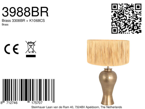 Steinhauer Brass tafellamp – E27 (grote fitting) – Brons - Image 7
