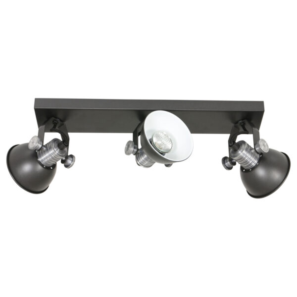 Steinhauer Brooklyn drielichts plafondlamp - inclusief GU10 lichtbron - dim to warm - 60 cm breed - zwart - Image 14