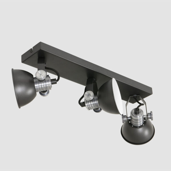 Steinhauer Brooklyn drielichts plafondlamp - inclusief GU10 lichtbron - dim to warm - 60 cm breed - zwart - Image 18