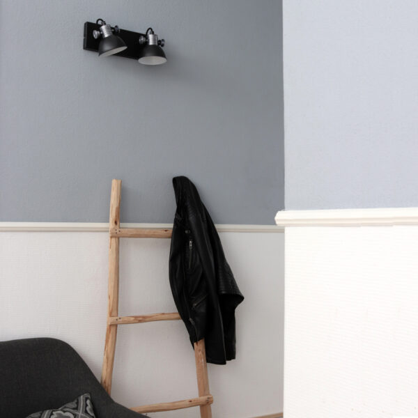 Steinhauer Brooklyn plafondlamp - 2 spots - draaibaar & kantelbaar - incl. led - zwart - Image 3