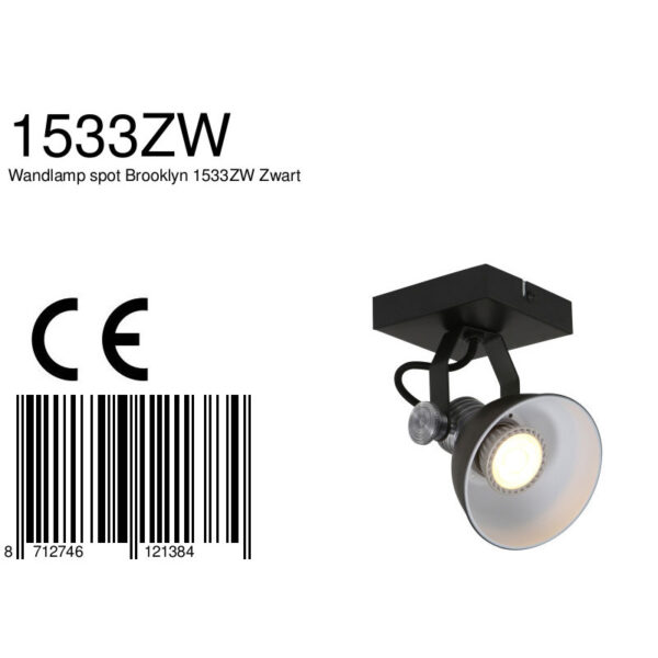 Steinhauer Brooklyn plafondspot - ingebouwd LED - dim to warm - draai- en kantelbaar - zwart - Image 7