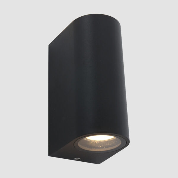 Shada Barbara wandlamp - buiten - boven en onderverlichting - 15 cm hoog - incl. GU10 - zwart - Image 10