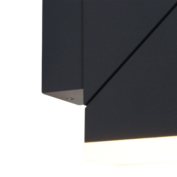 Shada Oslo wandlamp - buiten - IP44 - 22 cm hoog -  incl. lichtbronnen - antraciet - Image 5