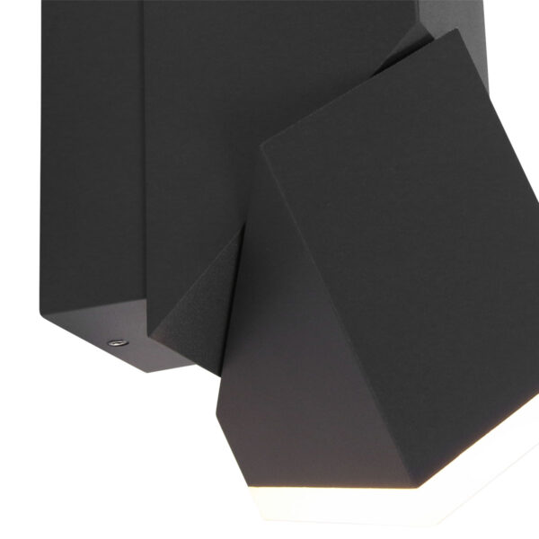 Shada Oslo wandlamp - buiten - IP44 - 22 cm hoog -  incl. lichtbronnen - antraciet - Image 10