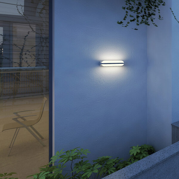 Steinhauer Siargao buitenlamp - wandlamp - 18 cm breed - ingebouwd LED - twee lichts - zwart - Image 2