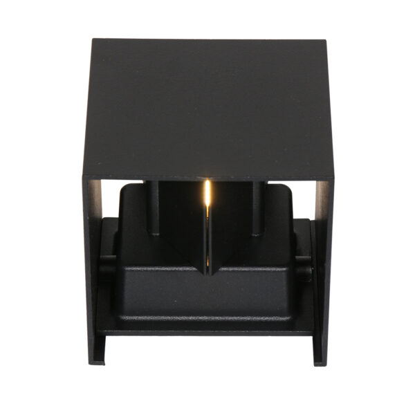 Steinhauer Cebu buitenlamp - vierkant 10 cm - lichtsensor - incl. ingebouwd LED - zwart - Image 4