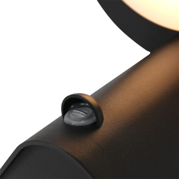 Steinhauer Luzon Buitenlamp - wandlamp - ingebouwd LED - met dag en nacht sensor - zwart - Image 4