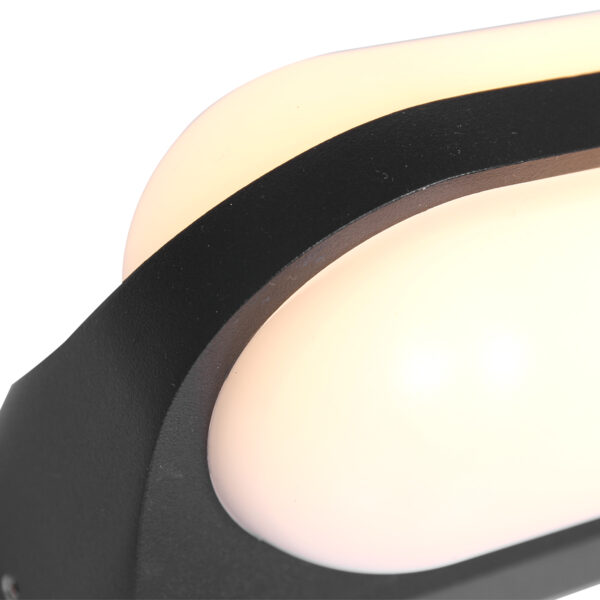Steinhauer Siargao buitenlamp - wandlamp - 18 cm breed - ingebouwd LED - twee lichts - zwart - Image 5