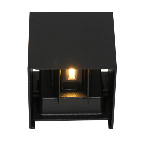 Steinhauer Cebu buitenlamp - vierkant 10 cm - lichtsensor - incl. ingebouwd LED - zwart - Image 5