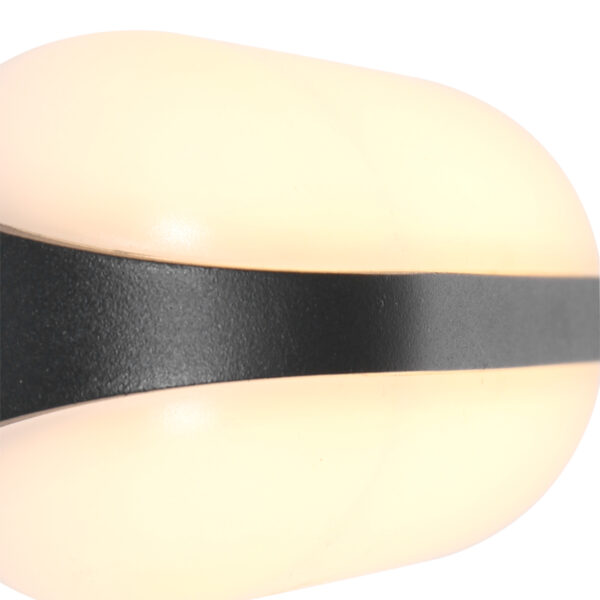 Steinhauer Siargao buitenlamp - wandlamp - 18 cm breed - ingebouwd LED - twee lichts - zwart - Image 6