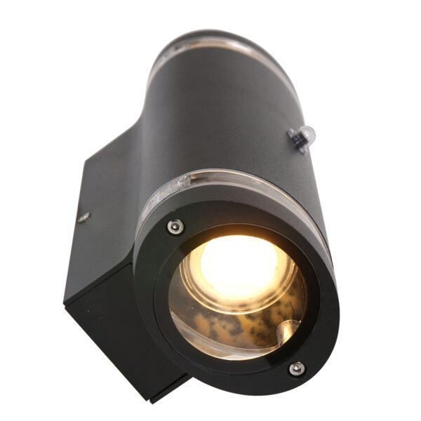 Steinhauer Panay buitenlamp - wandlamp - tweelichts - GU10 - IP44 - zwart - Image 6