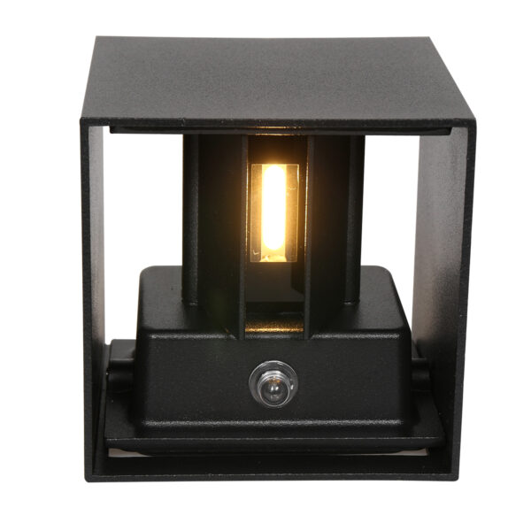 Steinhauer Cebu buitenlamp - vierkant 10 cm - lichtsensor - incl. ingebouwd LED - zwart - Image 6