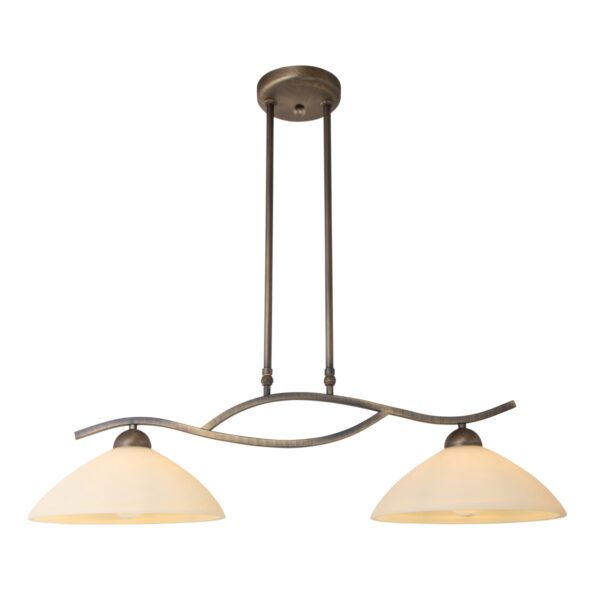 Steinhauer Capri hanglamp – In hoogte verstelbaar – E27 (grote fitting) – Brons