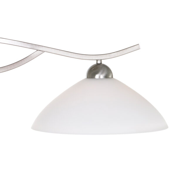 Steinhauer Capri hanglamp - tweelichts - 80 cm breed - E27 - kap Ø30 cm - staal - Image 4