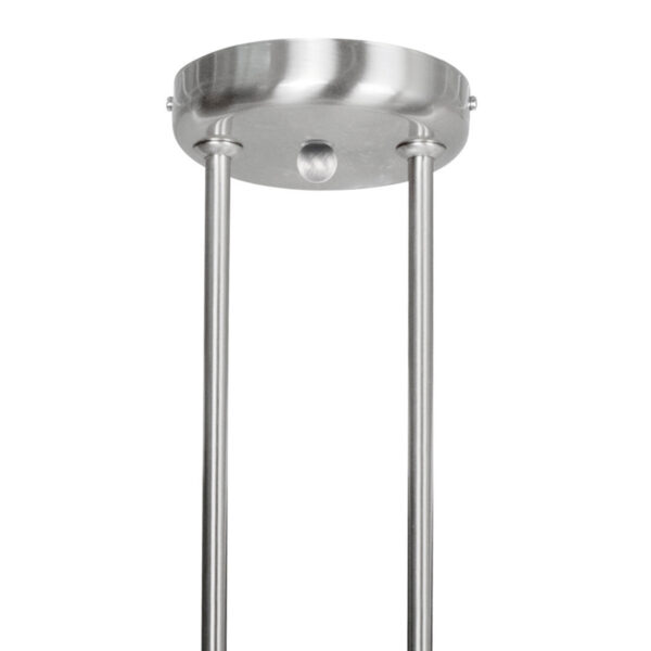 Steinhauer Capri hanglamp - tweelichts - 80 cm breed - E27 - kap Ø30 cm - staal - Image 6