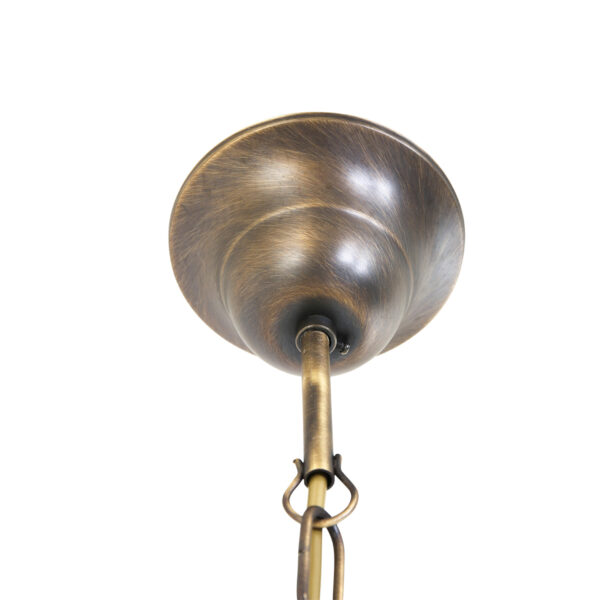 Steinhauer Capri hanglamp - Ø45 cm - glazen kap - E27 - brons - Image 5