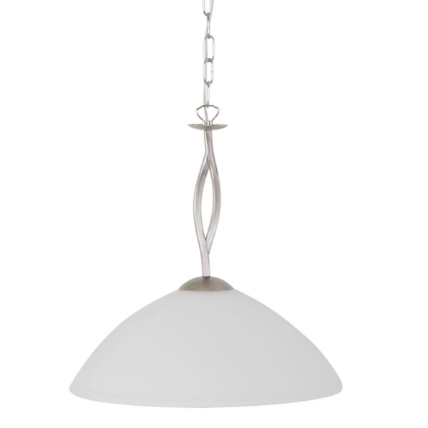 Steinhauer Capri hanglamp - Ø45 cm - glazen kap - E27 - staal - Image 9