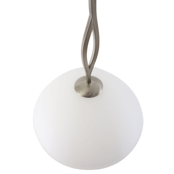 Steinhauer Capri hanglamp - Ø45 cm - glazen kap - E27 - staal - Image 10