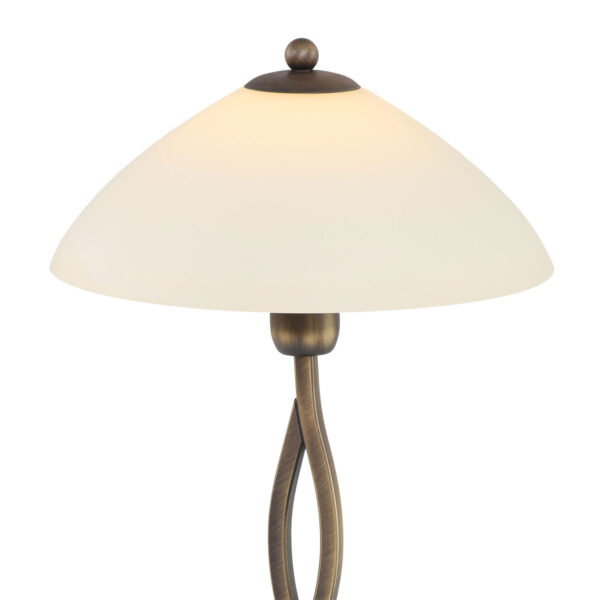 Steinhauer Capri schemer tafellamp - 45 cm hoog - kap Ø25 cm - E27 - brons - Image 10