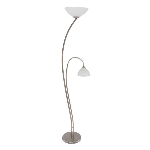 Steinhauer Capri vloerlamp – E27 (grote fitting) – Staal