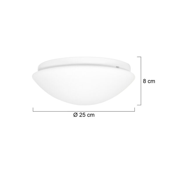 Steinhauer Ceiling and Wall plafonnière - halve bol - ingebouwd LED - 4 standen dimbaar - Ø 16 cm - wit - Image 5