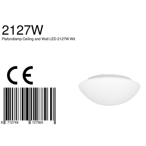 Steinhauer Ceiling and Wall plafonnière - halve bol - ingebouwd LED - 4 standen dimbaar - Ø 16 cm - wit - Image 6