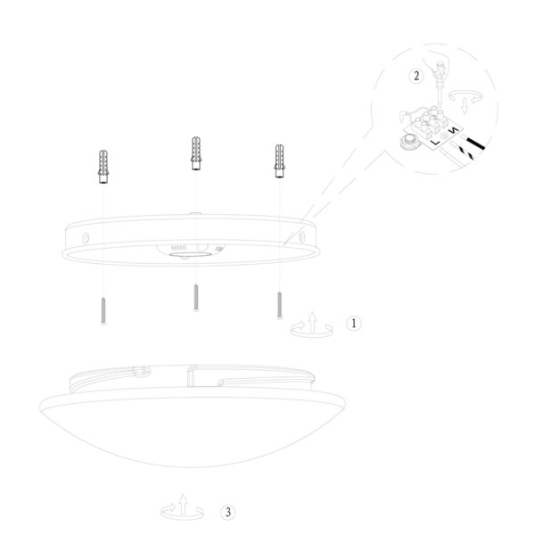 Steinhauer Ceiling and Wall plafonnière - halve bol - ingebouwd LED - 4 standen dimbaar - Ø 16 cm - wit - Image 7