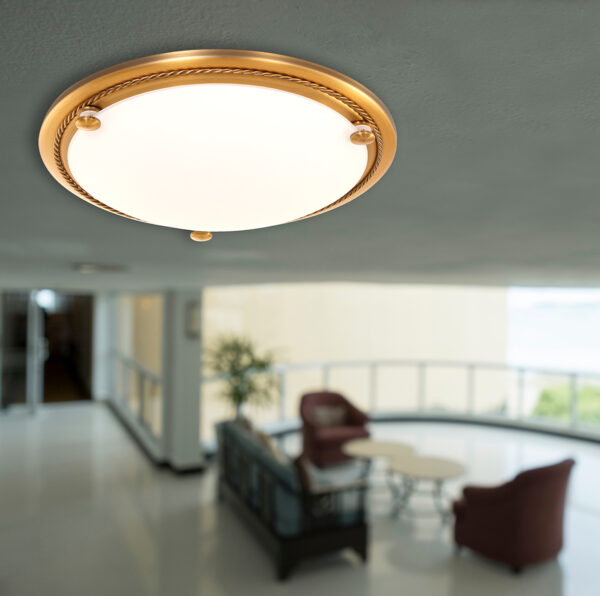 Steinhauer Ceiling and wall plafonnière - klassiek - brons - Ø 29 cm - E27 - brons - Image 2