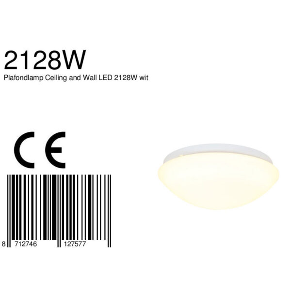 Steinhauer Ceiling and Wall plafonnière - halve bol - ingebouwd LED - 4 standen dimbaar - Ø 30 cm - wit - Image 7