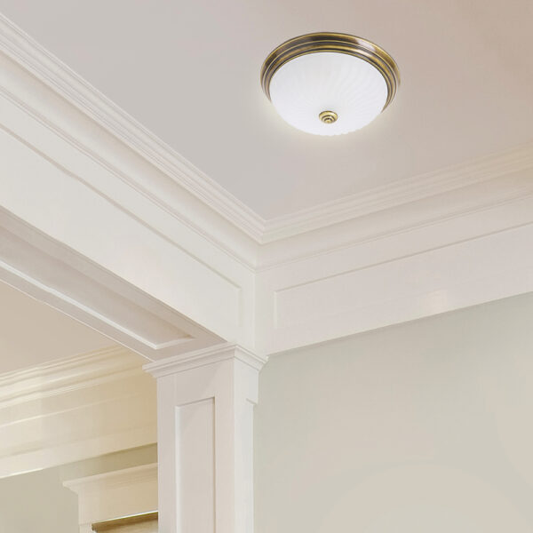 Steinhauer Ceiling plafonnière - met klassieke elementen - Ø 31 cm - E27 - brons - Image 3