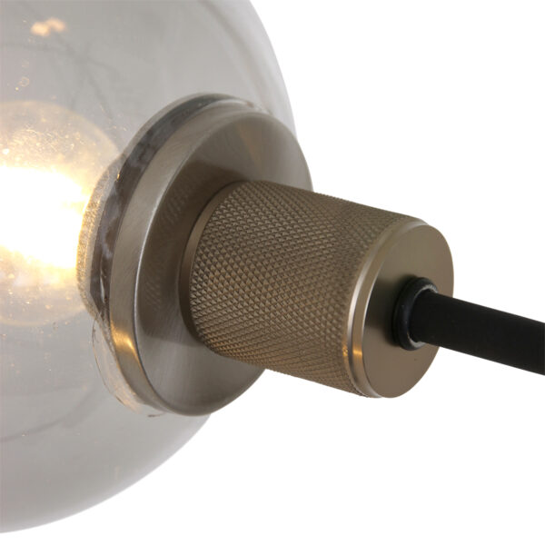 Steinhauer Constellation hanglamp - zeslichts - E14 - rookglas - zwart - Image 4