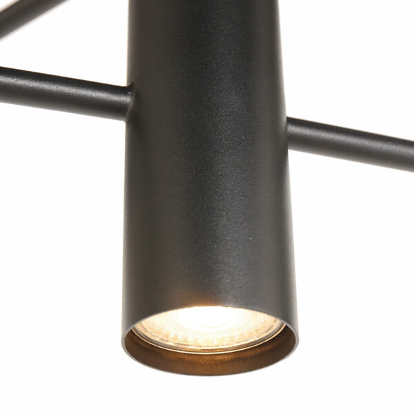 Steinhauer Constellation hanglamp – ø 90 cm – Draaibaar,In hoogte verstelbaar (na installatie) – E27 + GU10 – messing en zwart - Image 10