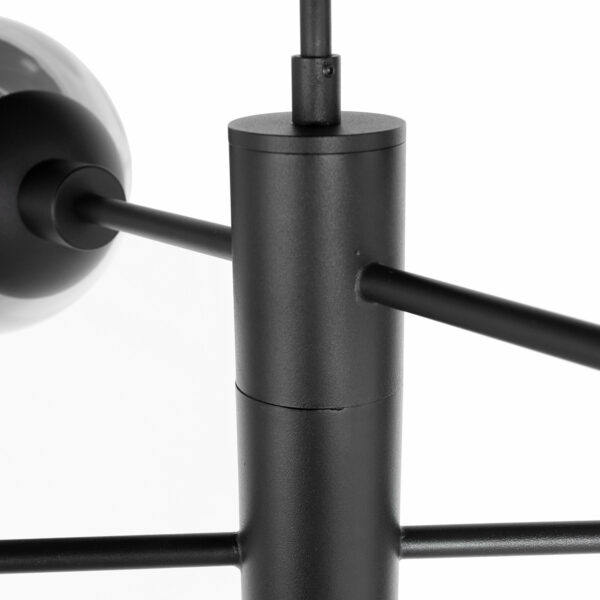 Steinhauer Constellation hanglamp – ø 90 cm – Draaibaar,In hoogte verstelbaar (na installatie) – E27 + GU10 – smokeglas en zwart - Image 4