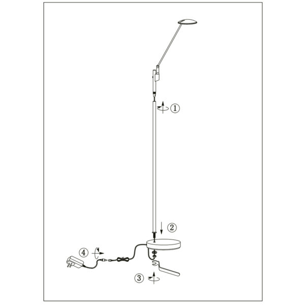 Steinhauer Daphne vloerlamp – Ingebouwd (LED) – staal - Image 8