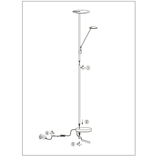 Vloerlamp met leeslampje Steinhauer Daphne - Image 9