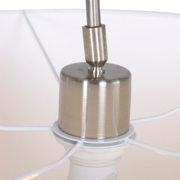 Steinhauer Gramineus wandlamp - met lange arm - met witte kap - 120 cm diep - uitschuifbaar - E27 - staal - Image 2