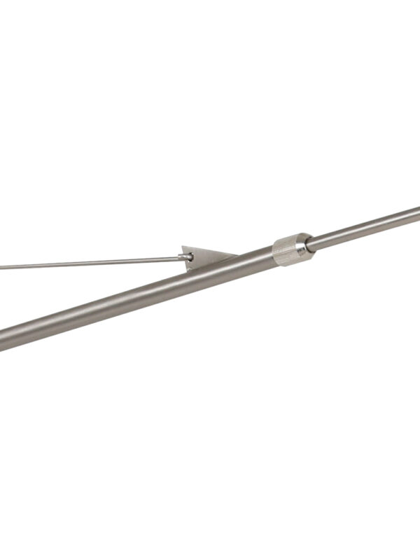 Steinhauer Gramineus wandlamp - met lange arm - met zilveren kap - 120 cm diep - E27 - uitschuifbaar - staal - Image 3