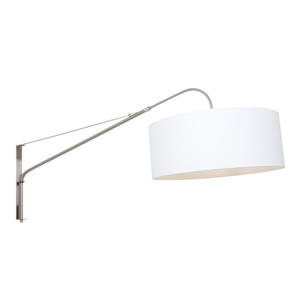 Steinhauer Gramineus wandlamp - met lange arm - met witte kap - 120 cm diep - uitschuifbaar - E27 - staal - Image 10