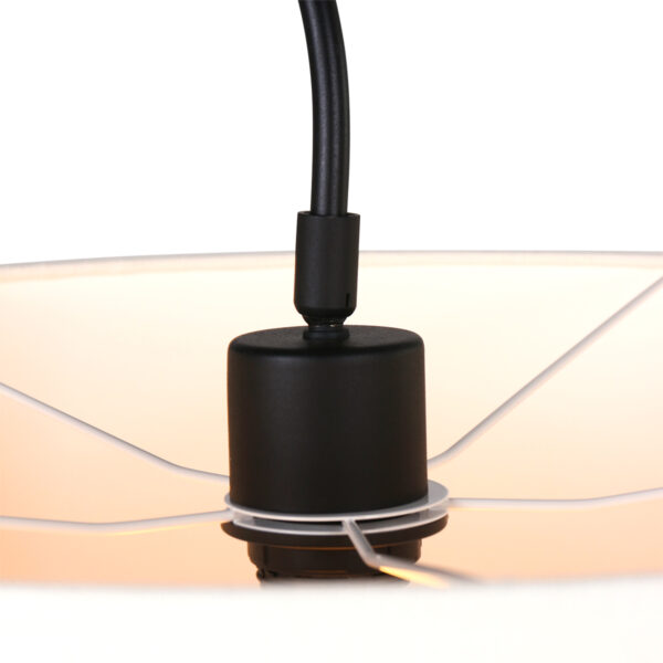 Steinhauer Gramineus wandlamp - met lange arm - met crème kap - 120 cm diep - E27 - zwart - Image 11