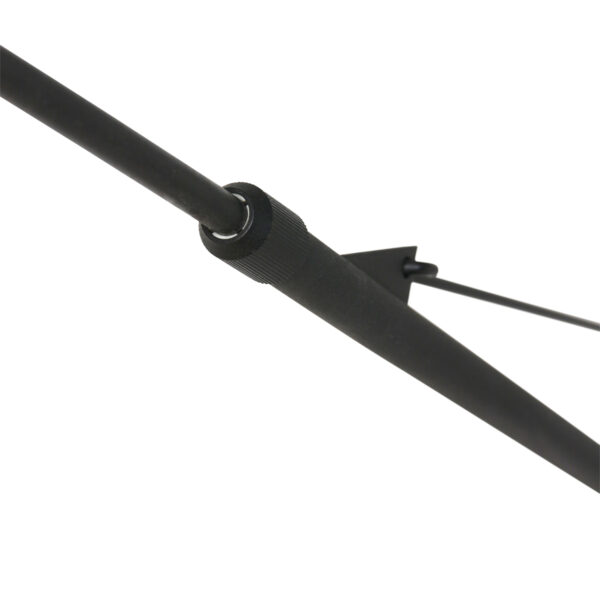 Steinhauer Gramineus wandlamp - met lange arm - met beige kap - uitschuifbaar - 120 cm diep - E27 - zwart - Afbeelding 10