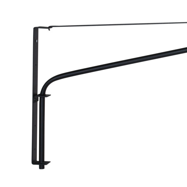Steinhauer Elegant Classy wandlamp - lange arm -  145 cm diep - zwart met blauwe kap - Image 3