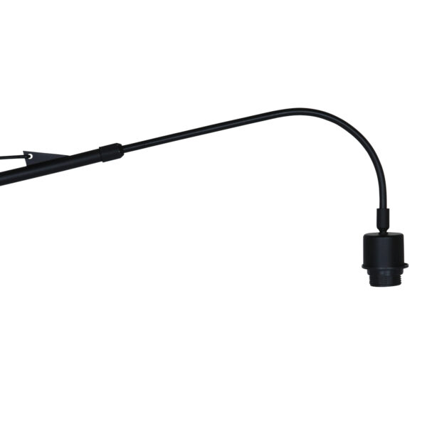 Steinhauer Elegant Classy wandlamp - lange arm -  145 cm diep - zwart met blauwe kap - Image 4